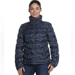 Gerry | Down Puffer Mid Length Jacket Navy Blue Size XL Outdoor Winter Hiking